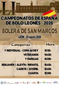 Campeonatos de España de Bolo Leonés 2026